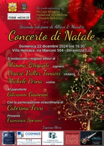 Natale ricco di Appuntamenti per Caterina Ferri. Concerto di Natale a Villa Henroux con Caterina Ferri