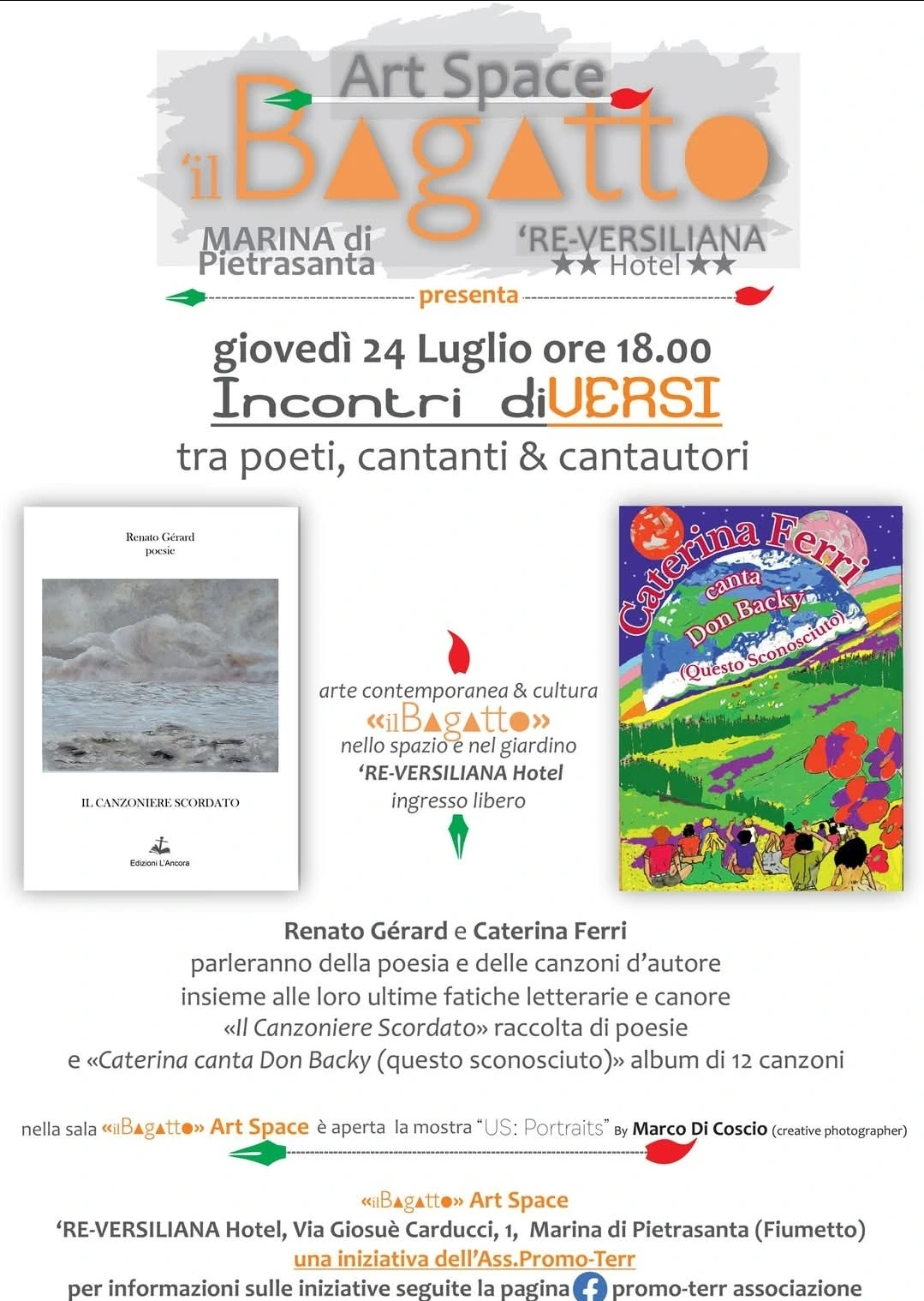 Caterina Ferri presenta l'album Caterina Ferri canta Don Backy (Questo Sconosciuto)