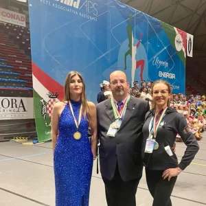 Caterina Ferri con il Presidente ANBIMA VENETO Raffaele Pallaro.